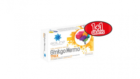 Oferte și reduceri - Ginkgo Memo Max, 30 comprimate, pachet 1+1