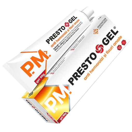 PRODUSE - Prestogel anti hemoroizi si fisuri anale, 50 g