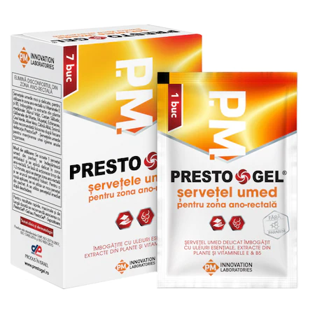 Vitamine Si Suplimente - Prestogel Servetele Umede 7 bucăți, Dan Pharm