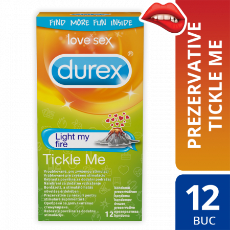 PRODUSE - Durex Tickle Me prezervative, 12 bucati
