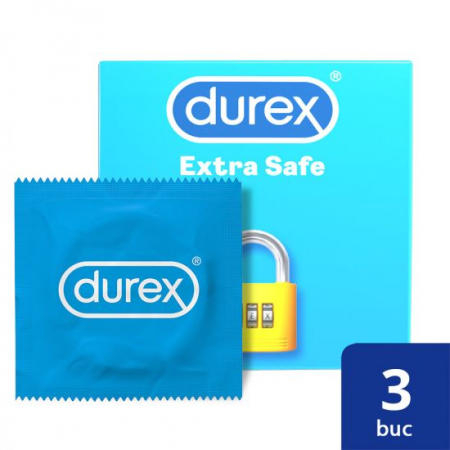 PRODUSE - Durex Extra Safe prezervative, 3 bucati