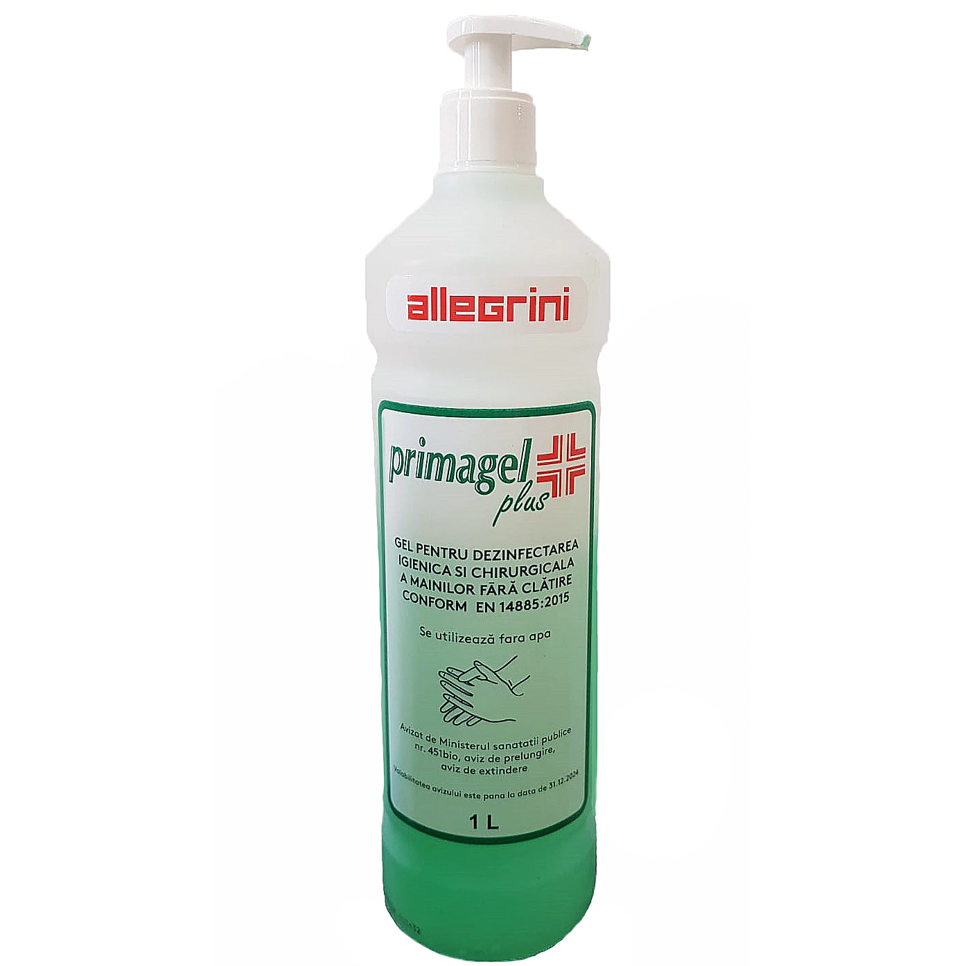 PRODUSE - Primagel plus dezinfectant pentru maini, 1000 ml