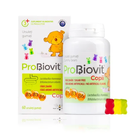 Multivitamine si minerale copii - Probiovit Copii, 60 ursuleți gumati