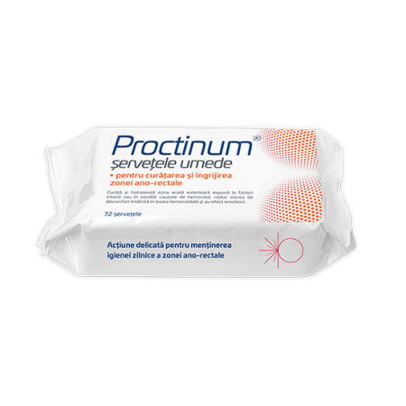 Igiena intima - Proctinum Servetele Umede 72Buc X 1Cut - Zdrovit