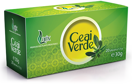 Produse autohtone - Ceai Verde, 20 plicuri