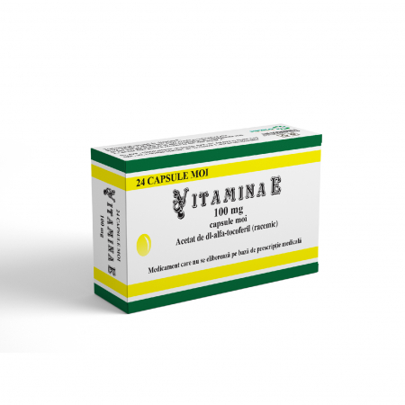 Circulatie periferica deficitara - Vitamina E 100mg, 24 capsule gelatinoase