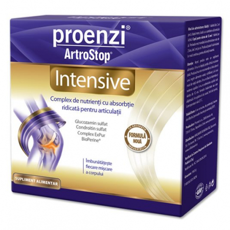 Au, scârțaie și doare-mobilitate scăzută + dureri osoase și articulare - W-Proenzi ArtroStop Intensive X 120 Tablete