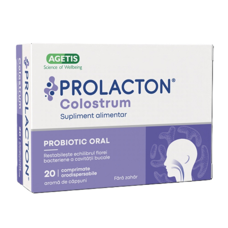 Vitamine Si Suplimente - Prolacton Colostrum Aroma Capsuni X 20Cpr.Orodisp