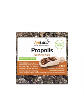 Produse autohtone - Propolis brut puritate 95 % , 10g