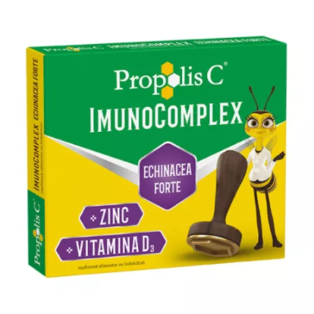 Imunitate - Propolis C Echinaceea Forte Imunocomplex , 20 Comprimate
