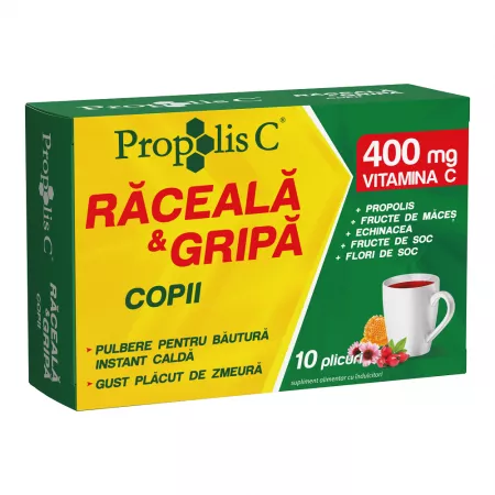 Produse Apicole - Propolis C Răceală și Gripă Copii 10 plicuri Fiterman Pharma