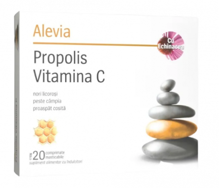 Imunitate - Propolis Vitamina C cu echinacea, 20 comprimate