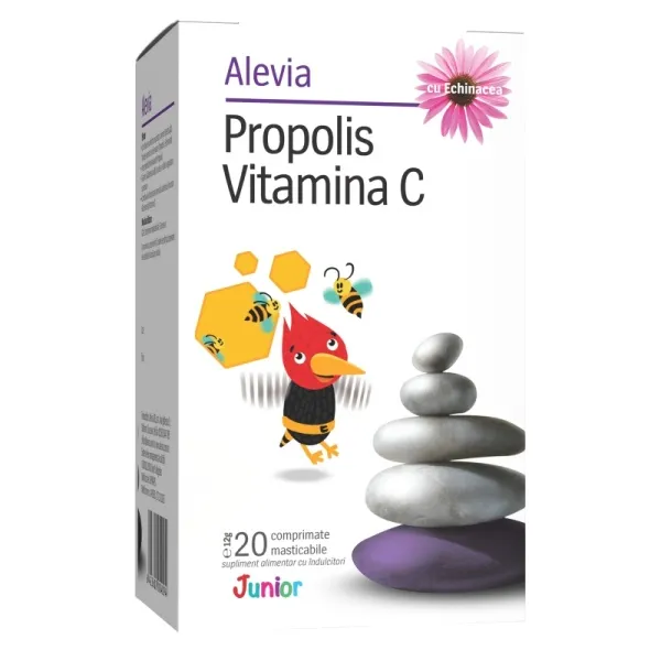Imunitate - Propolis Vitamina C Junior, 20 comprimate