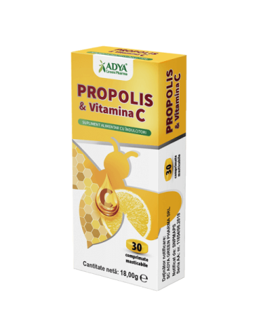 PRODUSE - Propolis & Vitamina C x 30 comprimate masticabile ADYA GREEN