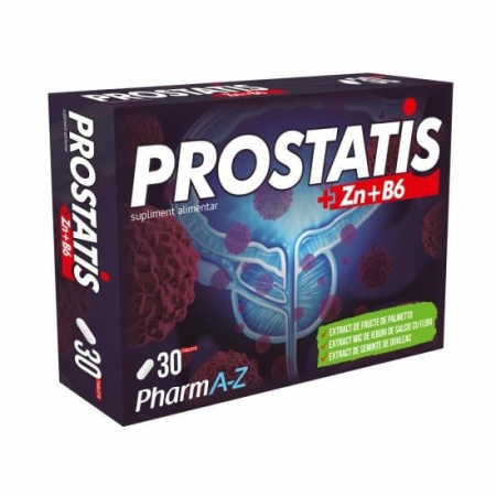 Afectiuni genitale si hormonale - Prostatis+Zn+B6 30 capsule, Pharm A-Z
