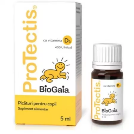 Hrană și colici - Protectis picaturi cu vitamina D3 , 5ml