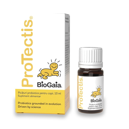 Probiotice, prebiotice si simbiotice - Protectis Picături Probiotice pentru Copii 10 ml