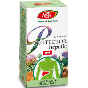 Circulatie periferica deficitara - Protector hepatic, D98, capsule
