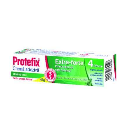 PRODUSE - Protefix Extra-forte Cremă adezivă cu Aloe vera, 47 g