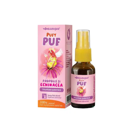 Puiul mamei - Ingerasul PufyPuf Spray cu propolis si echinacea, 20 ml