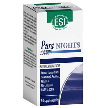 Suplimente alimentare - Pura Nights activ, 50 capsule vegetale
