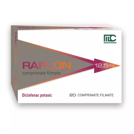 Medicamente OTC  - Raplon 12.5Mg X 20 Comprimate Filmate
