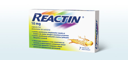 Alergii - Reactin 10 mg x 7 capsule moi