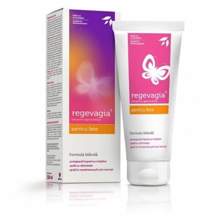 Produse autohtone - Regevagia gel pentru igiena intima pentru fete, 150 ml