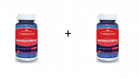PRODUSE - RenalForte, 60 capsule, 2 cutii-50% reducere la al doilea produs