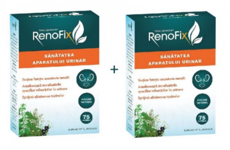 Biliar și hepatic - RenoFix, 75 capsule, pachet 1cut+1cut-50% reducere