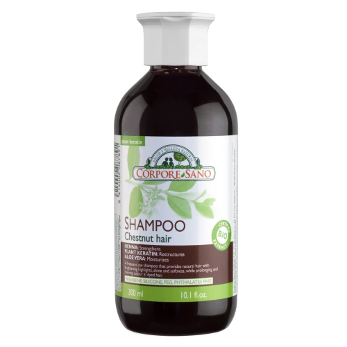 PRODUSE - Henna Sampon pentru par castaniu, 300 ml