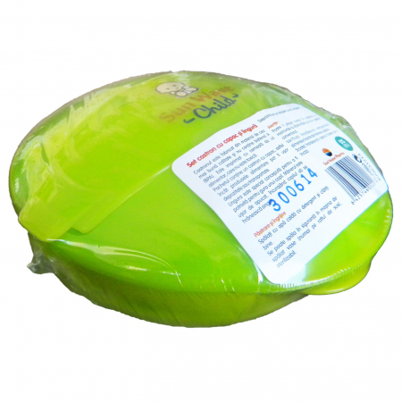 PRODUSE - Set castron cu capac si lingura