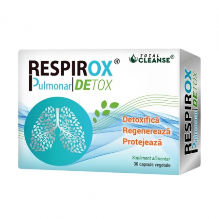 Produse autohtone - Respirox Pulmonar DETOX, 30 capsule vegetale