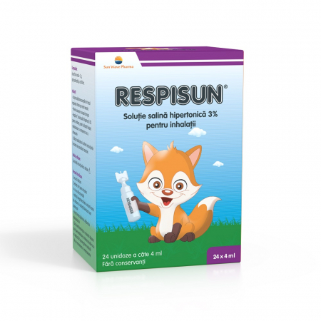 PRODUSE - Respisun solutie salina hipertonica 3% pentru inhalatii, 24 unidoze