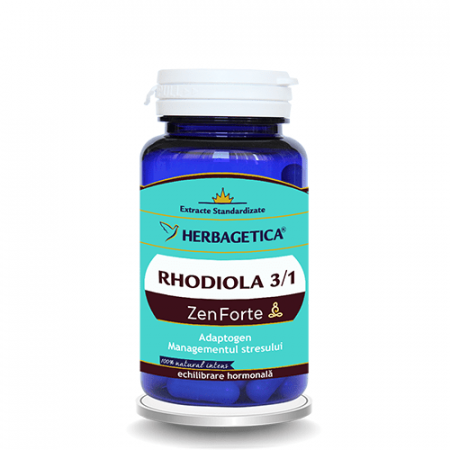 Suplimente alimentare - Rhodiola ZenForte, 30 capsule