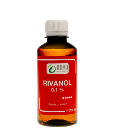 Vitamine Si Suplimente - Rivanol 0,1% Soluție Uz Extern, 200 ml