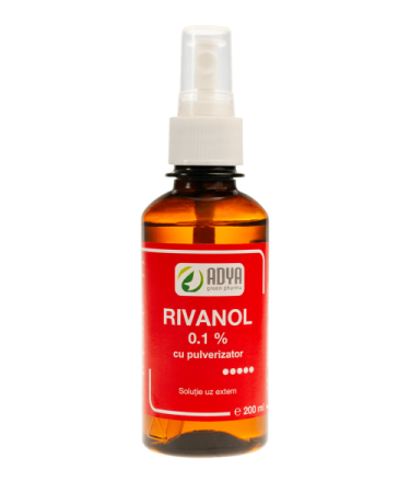 Dispozitive Medicale - Rivanol 0,1% Soluție Uz Extern Cu Pulverizator 200 ml