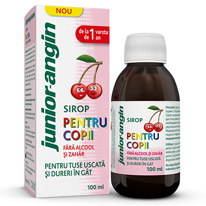PRODUSE - Junior-angin sirop pentru copii, 100 ml
