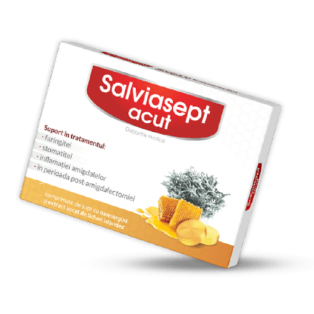 Salviasept Fara Zahar X 12Cpr.Supt - Zdrovit [5]
