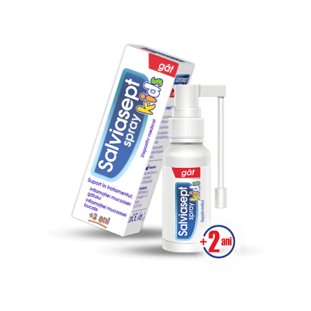 Tratamente bucale - Salviasept Kids Spray pentru gât 20 ml