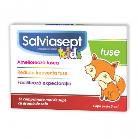 Puiul mamei - Salviasept Kids Tuse X 12 Comprimate De Supt