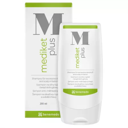 Dermato-cosmetice - Sampon dermatologic antimatreata si iritatii Mediket Plus, 200 ml, Benemedo