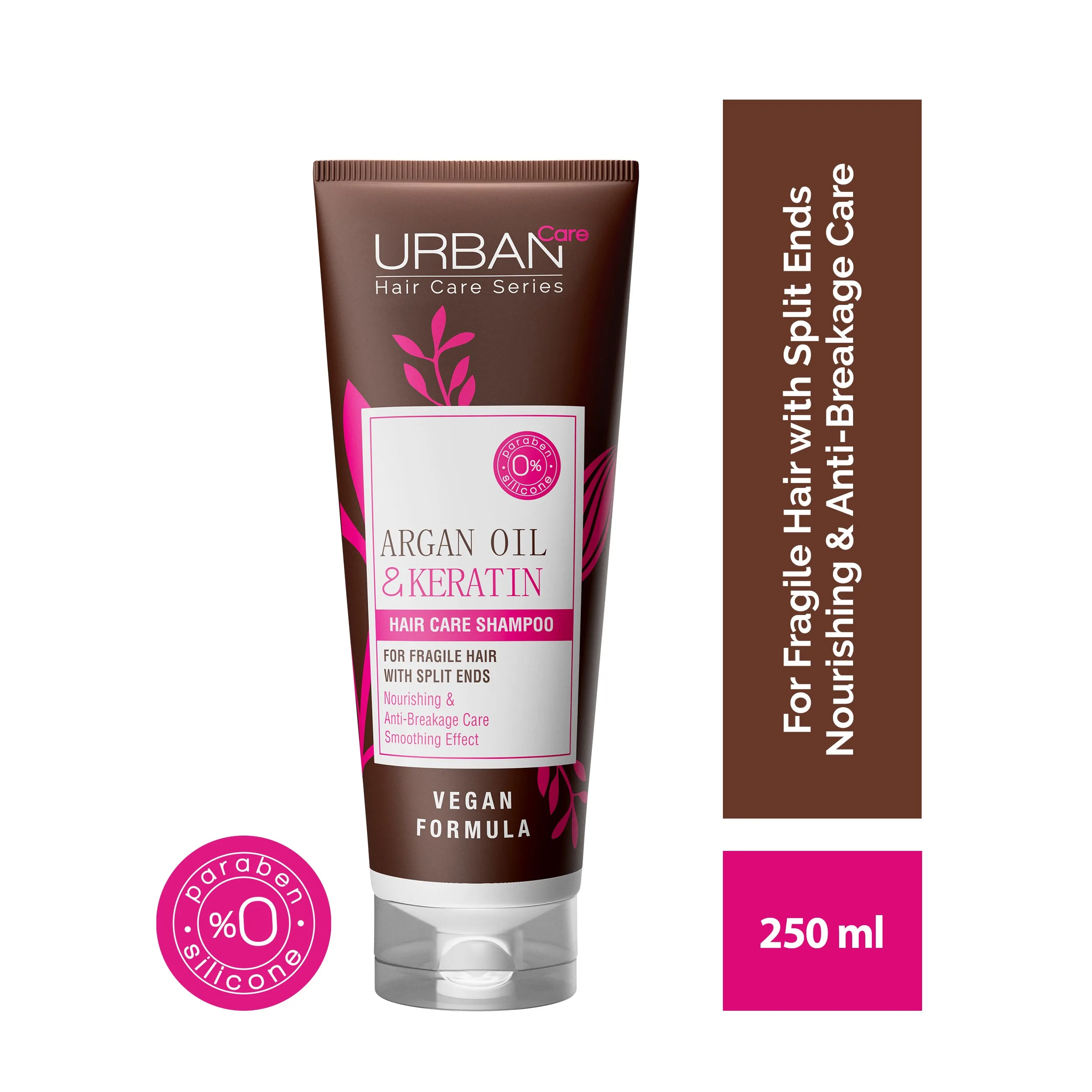 Sampon - Șampon pentru îngrijirea părului cu ulei de argan și keratină, 250 ml Urban