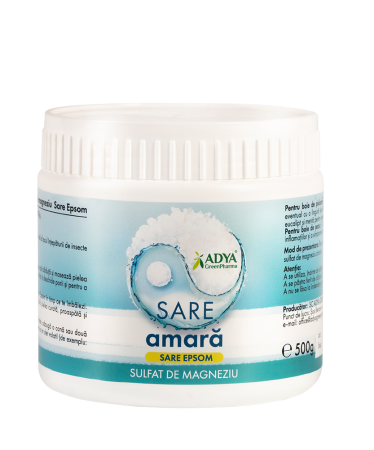 Vitamine Si Suplimente - Sare Epsom (Sare Amara) ADYA GREEN 500 g