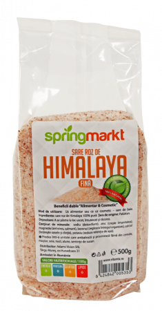Alimente - Sare roz de Himalaya, cristale, 500 g