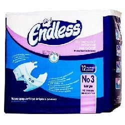 Bandaje si Fese Elastice - Scutece adulți Regular 3 ENDLESS 12 bucăți