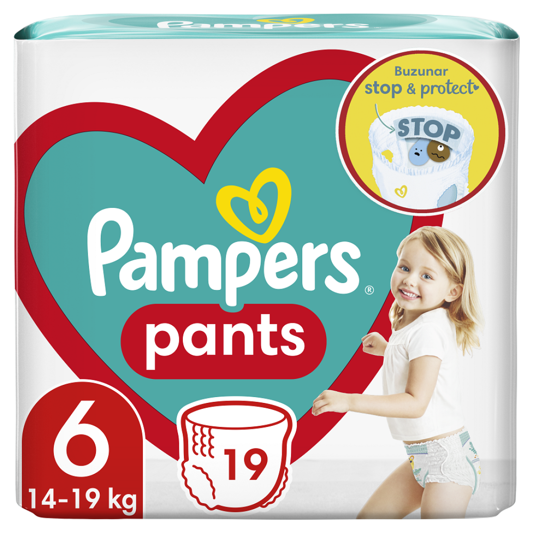 Scutece Pampers Pants Active Baby 6, 14+ kg, 19 bucăți [0]