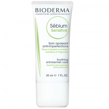 Dermato-cosmetice - Bioderma Sebium sensitive fluid calmant și hidratant pentru pielea acneică, 30 ml