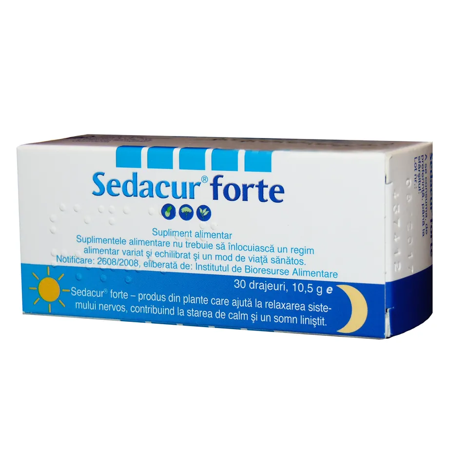 PRODUSE - Sedacur forte, 30 drajeuri