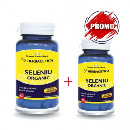 PRODUSE - Seleniu Organic, 60+30 capsule